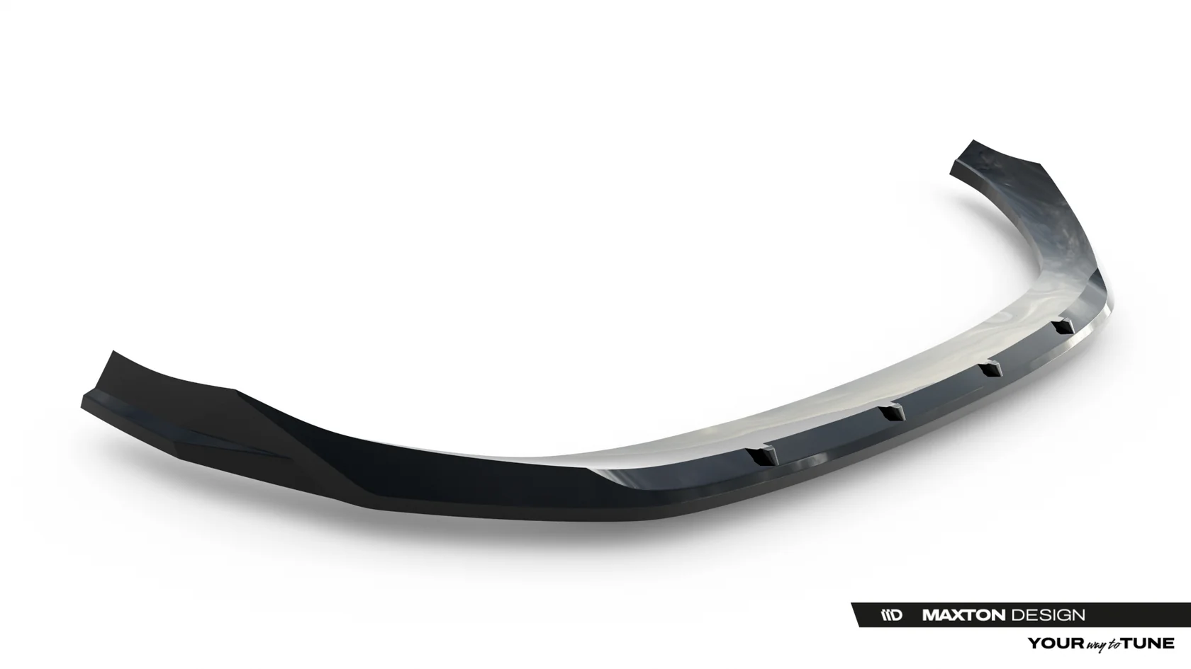 Voorspoiler Audi SQ5 / Q5 S-Line Sportback / SUV Mk3 Maxton Glans Zwart