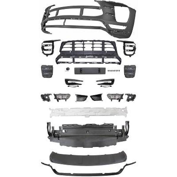 Voorbumper Porsche Macan 14- Turbo Look