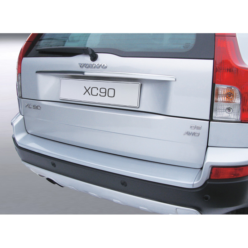 ABS Achterbumper beschermlijst  Volvo XC90 (voor gespoten bumpers) Zilver