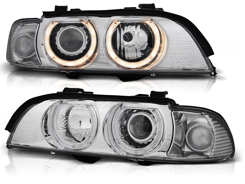 Faros BMW E39 Angel Eyes para xenon