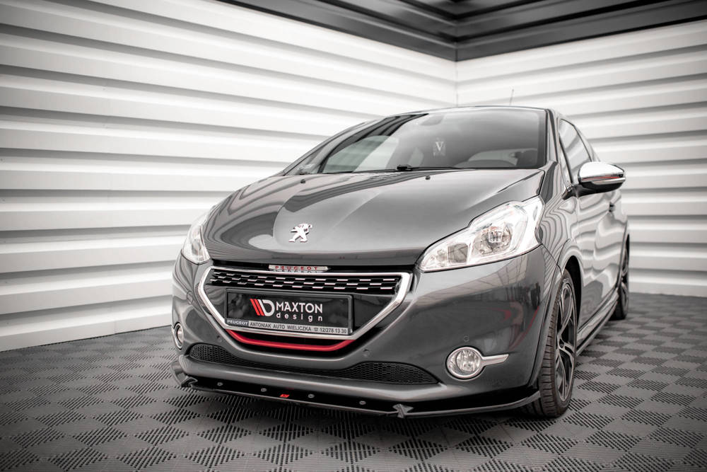 Voorspoiler V.2 Peugeot 208 GTi Maxton Glans Zwart