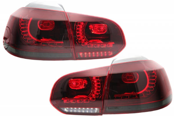 Taillights led VW Golf VI 10/08- R-look red/Smoke