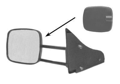 spiegel, Combo, vlak glas, links,-1995 Opel Corsa B, 1993-2000