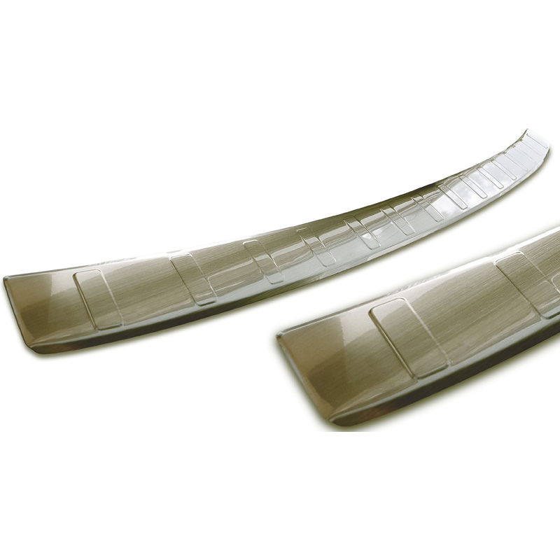 Titanium RVS Achterbumperprotector  BMW X7 (G07) 2019- met M-Pakket 'Ribs'