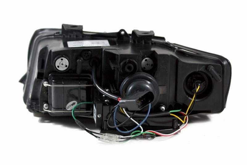Headlights Audi A4 8E 01-04 Tube Light LED black