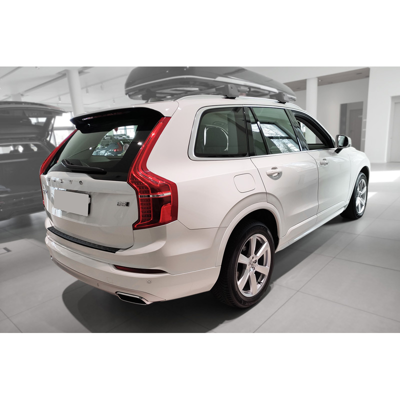 Matzwart Aluminium Achterbumperprotector  Volvo XC90 II 2015-2019 & alle Facelift modellen 'Riffled Plate'