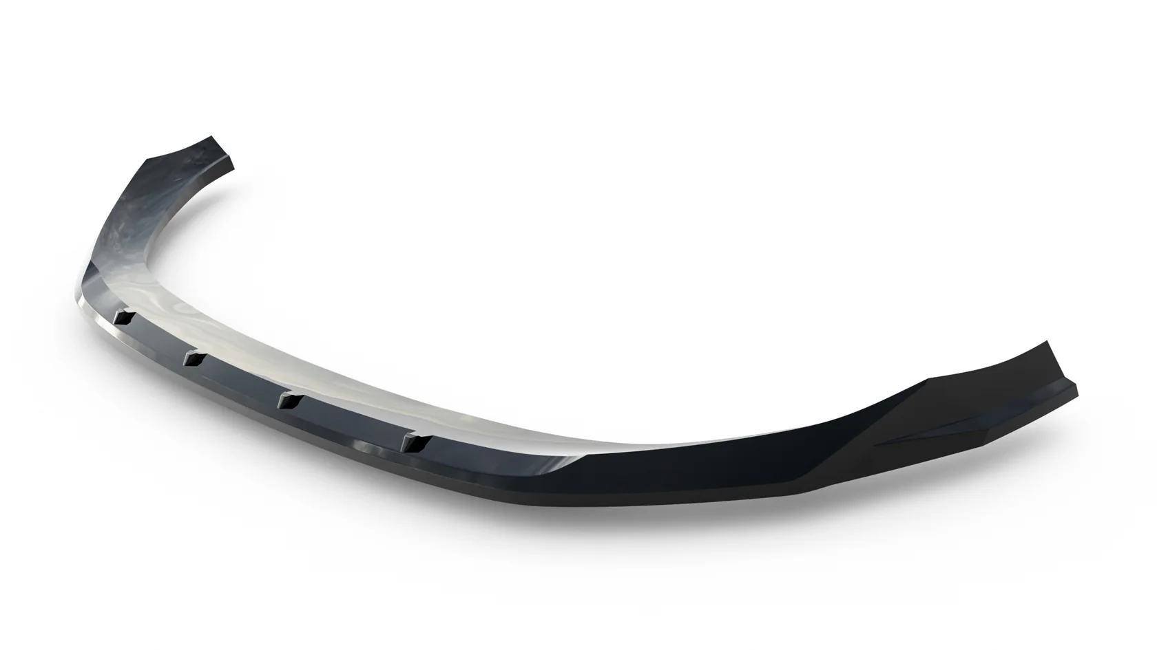 Voorspoiler Audi Q5 S-Line Sportback / SUV Mk3 2024 - Maxton Glans Zwart
