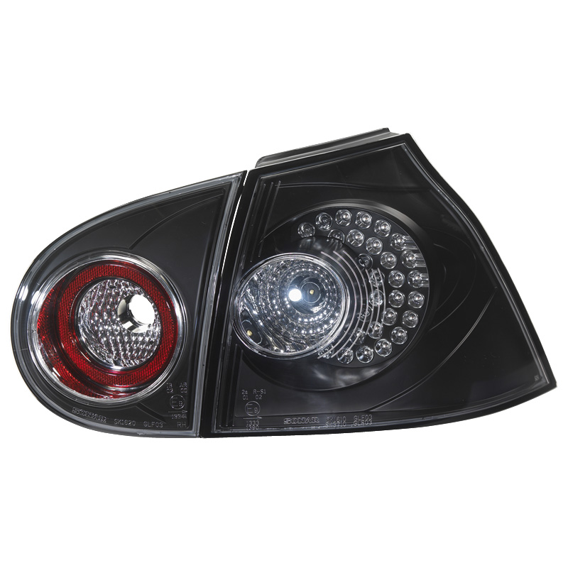 Set LED Achterlichten  Volkswagen Golf V 2003-2008 excl. Variant - Zwart