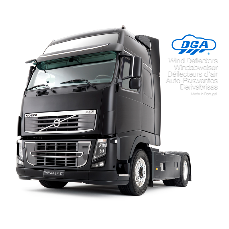DGA Zijwindschermen  Volvo FH 2013- & FMX 2020- (2-delig)