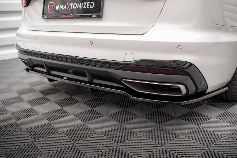Diffuser Audi A4 B9 Facelift S-Line Maxton Glans Zwart