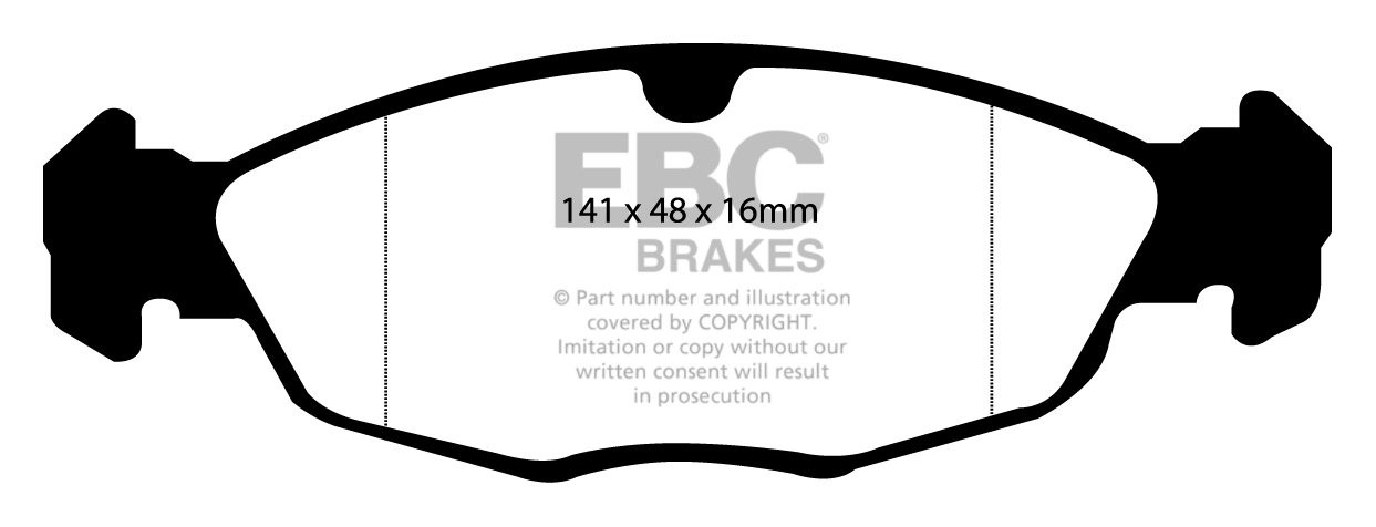EBC Brakes VAUXHALL BEDRIJFSWAGEN Corsa Van 1.7 D 94-2000 Remblo