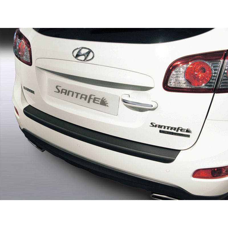 ABS Achterbumper beschermlijst  Hyundai Santa Fe 2010-2012 Zwart
