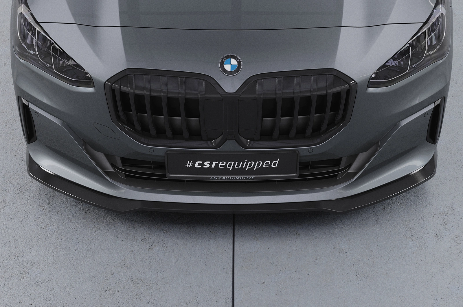 Voorspoiler BMW 2er (U06) Active Tourer glans zwart