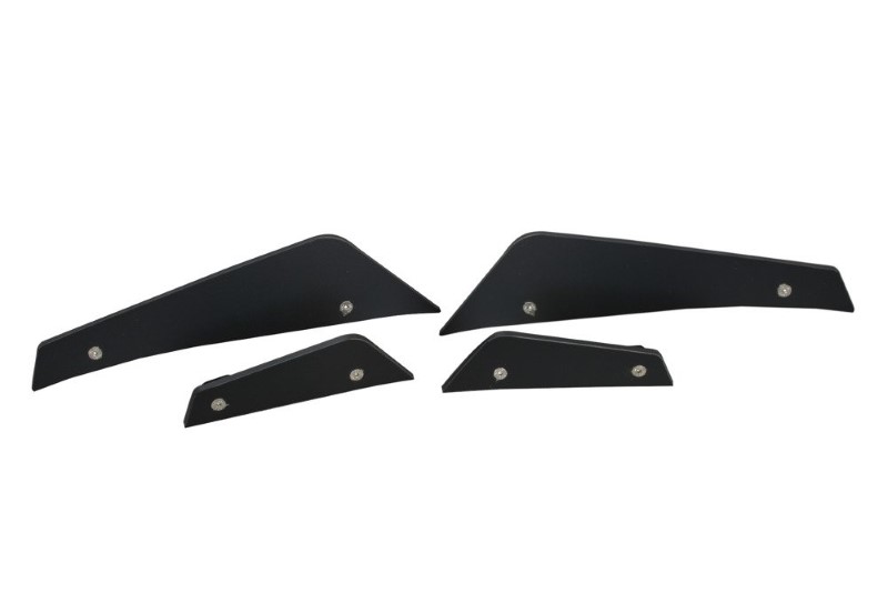 Voorbumper Vleugels (Canards) Ford Fiesta ST Mk7 FL Glanzend Zwart
