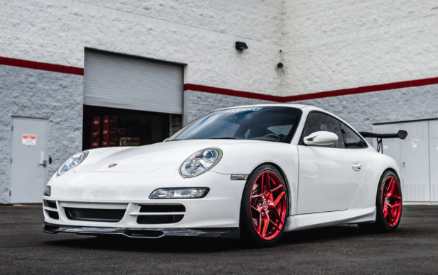 Porsche 911 997.1 Carrera/S/4S EM Style Carbon Voorspoiler 2005-2008