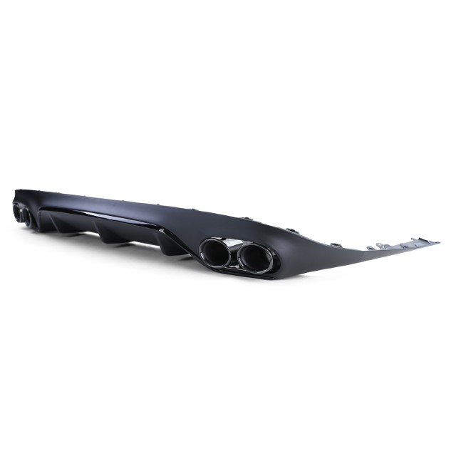 Diffusor Mercedes E-Class C238 Coupe (2016-..) Piano Black Met Sierstukken