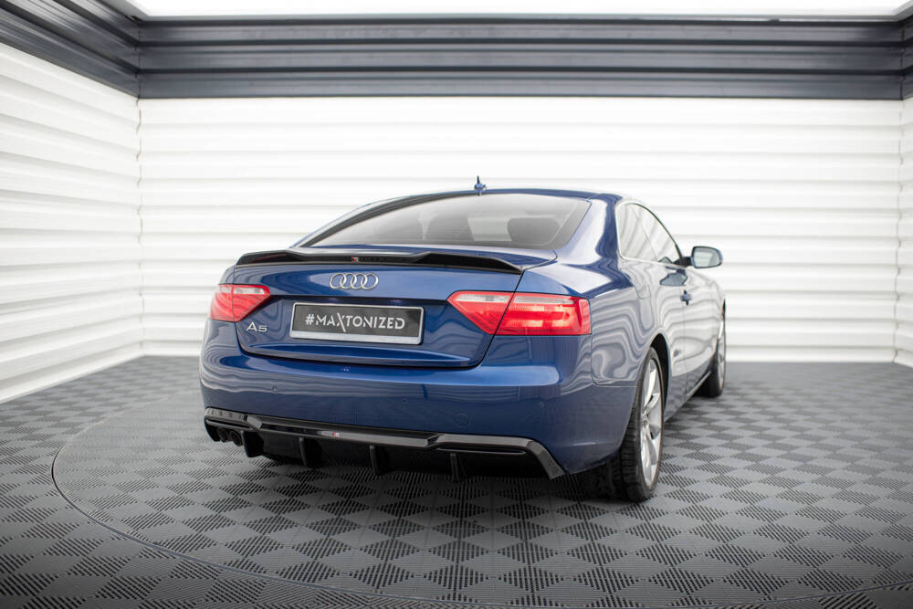 Spoiler Audi A5 / A5 S-Line / S5 8T Coupe Maxton Glans Zwart