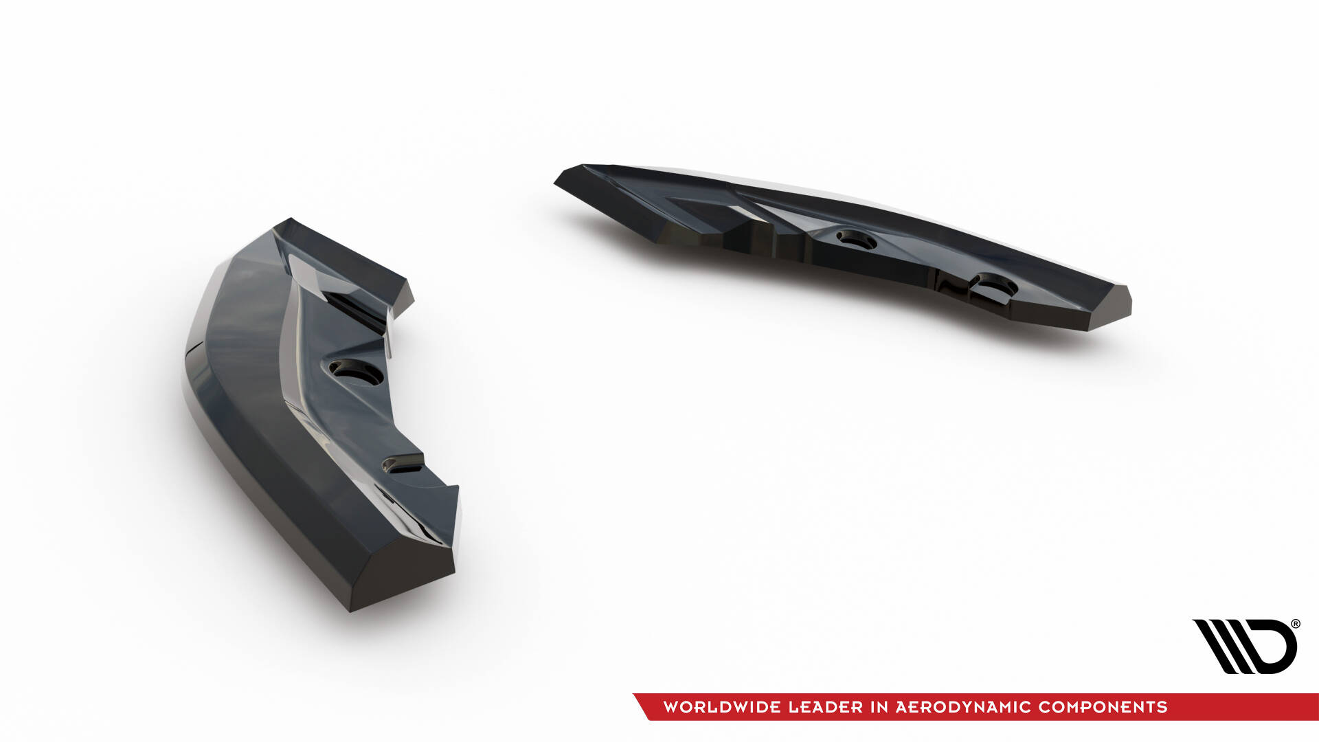 Achterzij Spoilers V.1 BMW M135i F70 Maxton Glanzend zwart