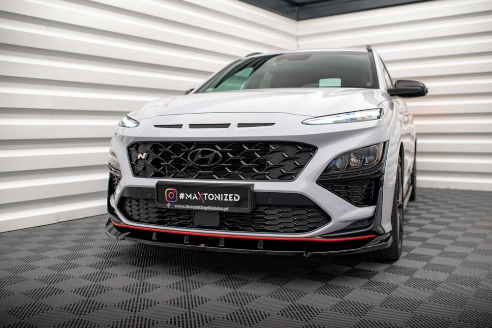 Voorspoiler V.2 Hyundai Kona N Maxton Glans Zwart