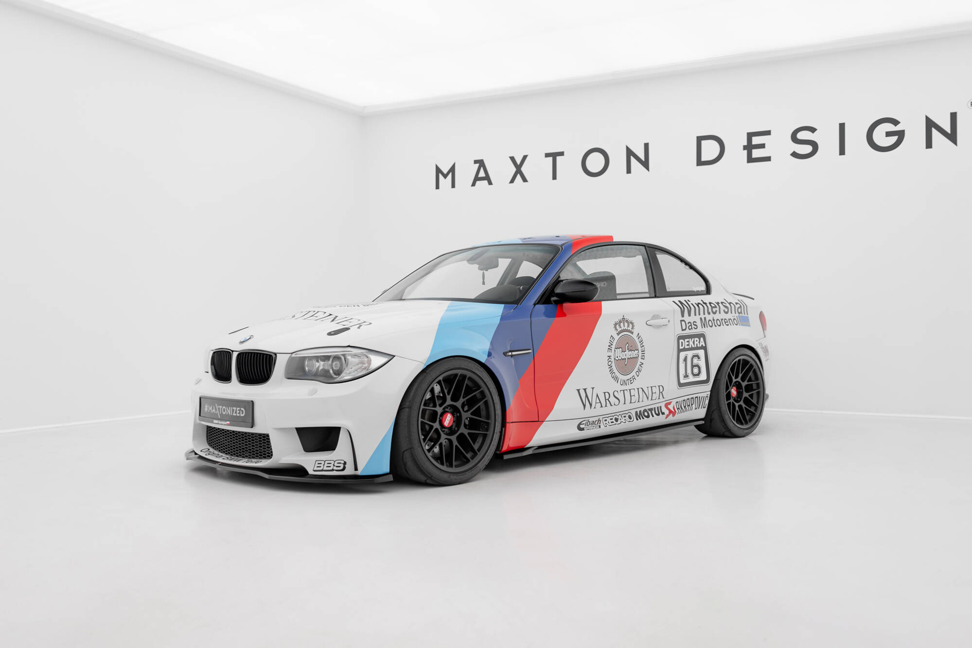 Zijskirts BMW 1 M Coupe E82 Maxton Glanzend zwart