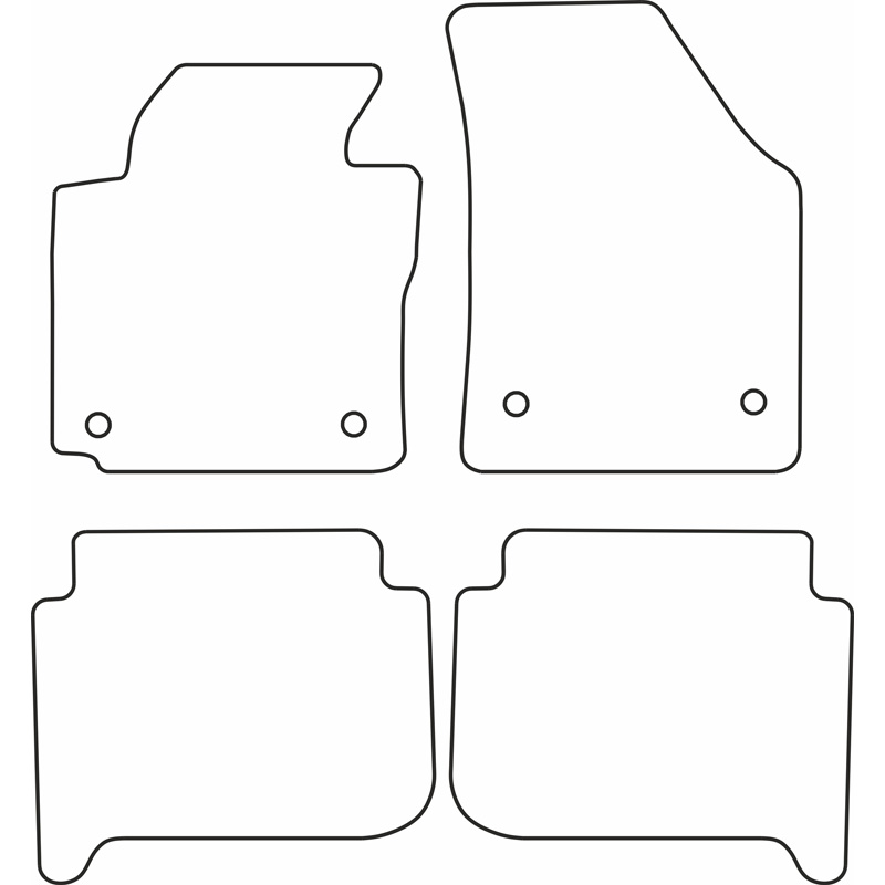 Automatten VW Touran 2007- velours