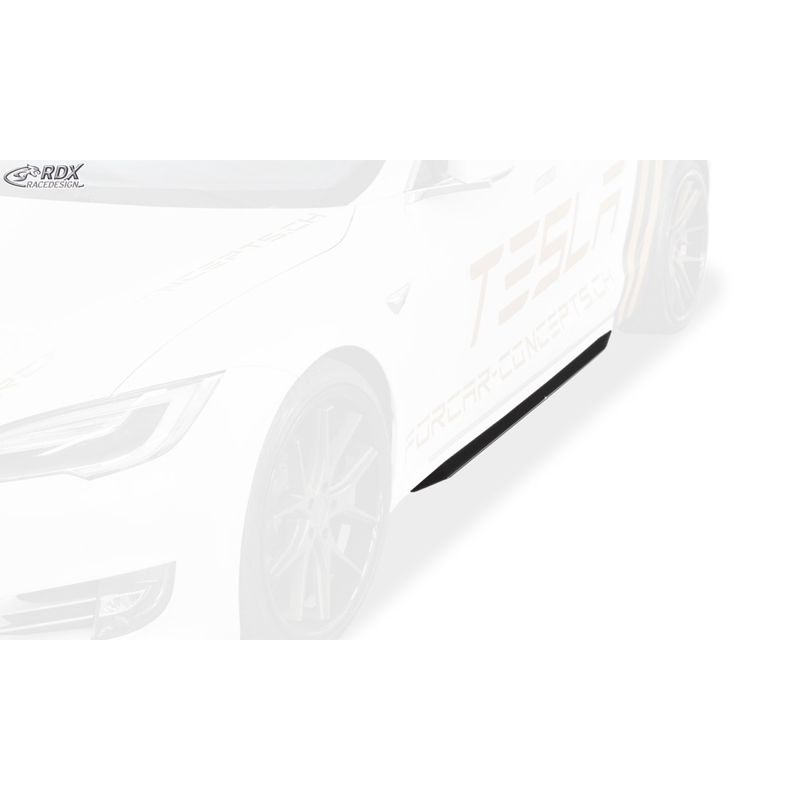 Sideskirts 'Slim'  Tesla Model S 2014-2016 & 2016- (ABS zwart glanzend)