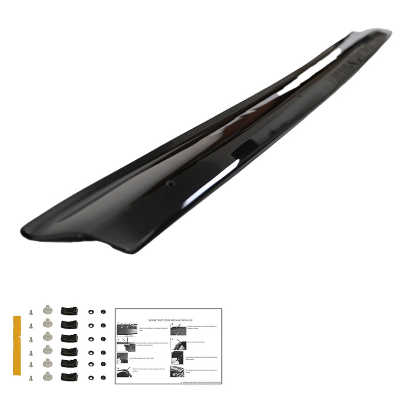 Motorkapbeschermer (steenslagcover)  Fiat Ducato 3e Gen. & Citroën Jumper & Peugeot Boxer 2006-2014 - Glanzend zwart