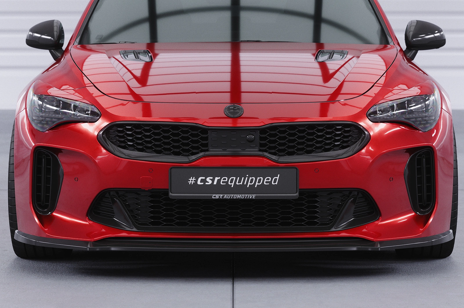 Voorspoiler Kia Stinger GT Glans Zwart – 2017–