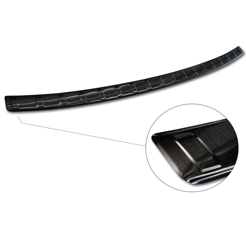 Zwart RVS Achterbumperprotector  Hyundai Tucson 2020-2024 & Facelift 2024- 'Ribs'