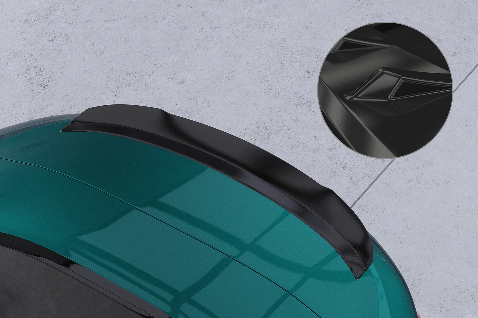 Achterspoiler BMW 8er / M8 G14 / F91 Cabrio Glans Zwart (11/2018 - heden)