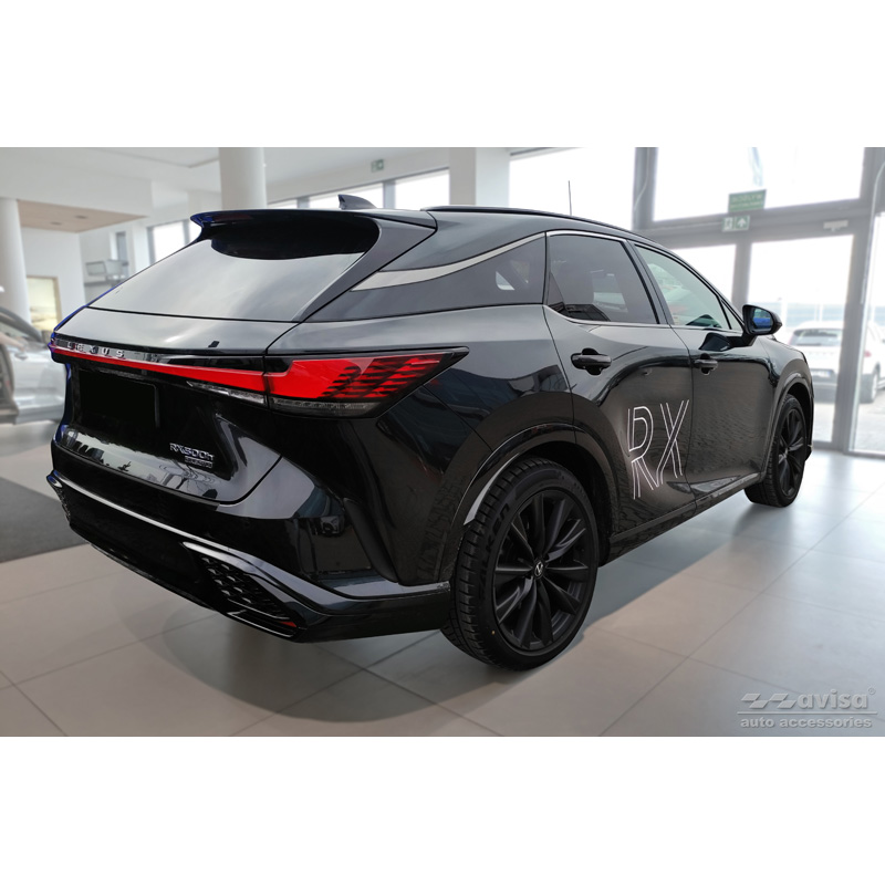 Zwart RVS Achterbumperprotector  Lexus RX V 2022-