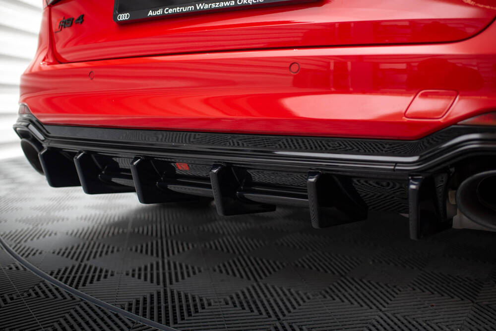 Diffuser Audi RS4 B9 Avant Glanzend Zwart