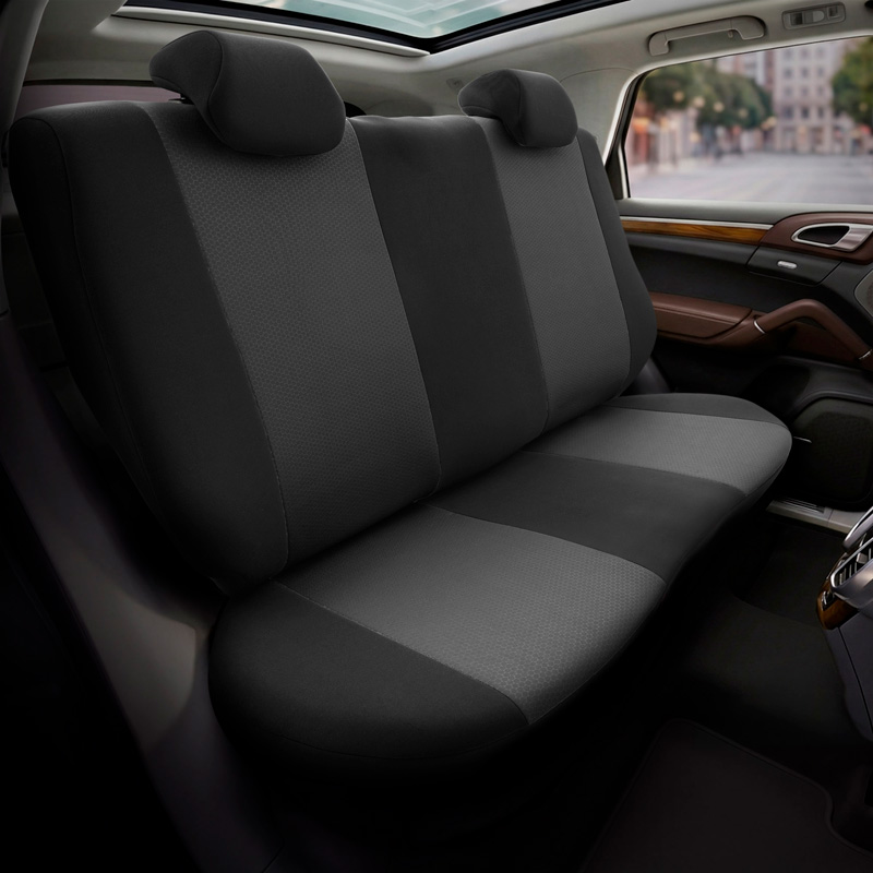 otoM Universele Stoffen Stoelhoezenset 'SelectedFit One' Zwart - 10-delig - geschikt voor Side-Airbags