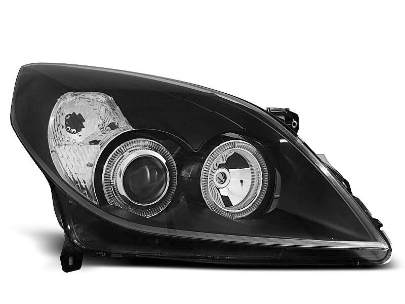 Faros Opel Vectra C 05-08 Angel Eyes negro