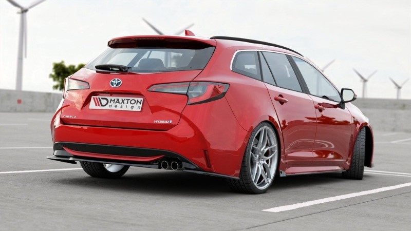 Zij Splitters Toyota Corolla XII Touring Sports Glans Zwart