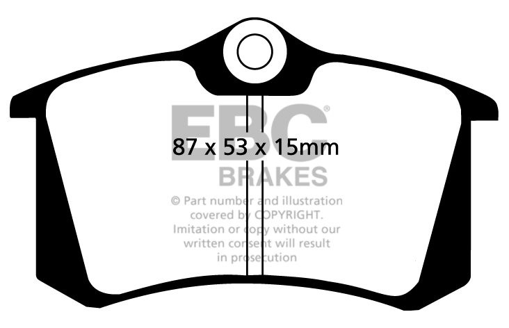 EBC Brakes SEAT Toledo 1.8 Turbo 2007-2009 Remblokken achterzijd