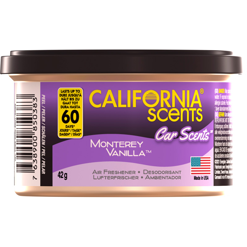 California Scents Luchtverfrisser - Monterey Vanilla - Blikje 42gr