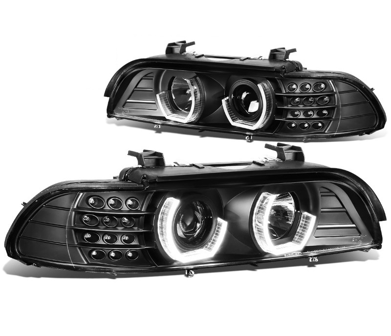 Faros BMW 5-serie E39 96-03 negro 3D LED