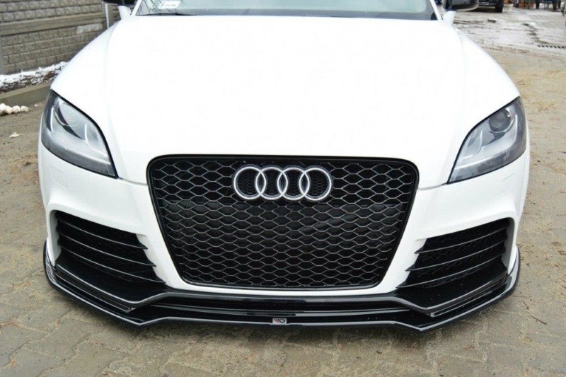 Voorspoiler V.2 Audi TT RS 8J Glanzend Zwart