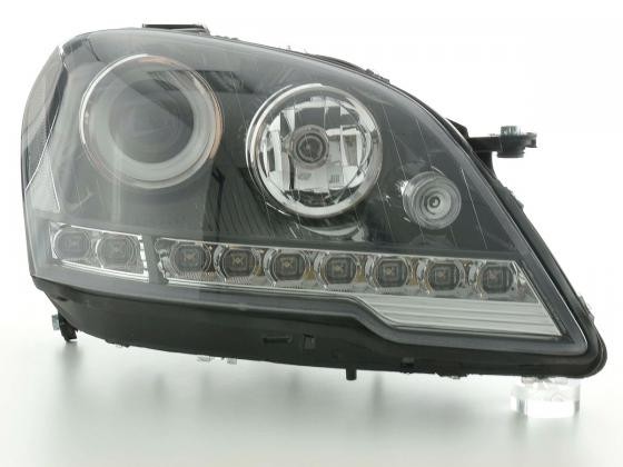 Headlights Mercedes M-class devil eyes black