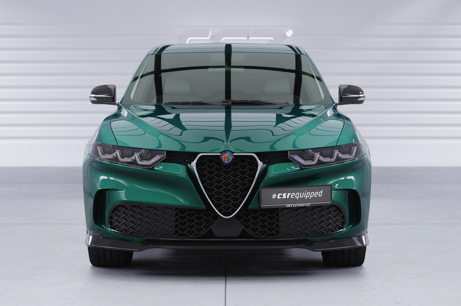 Voorspoiler Alfa Romeo Tonale glans zwart