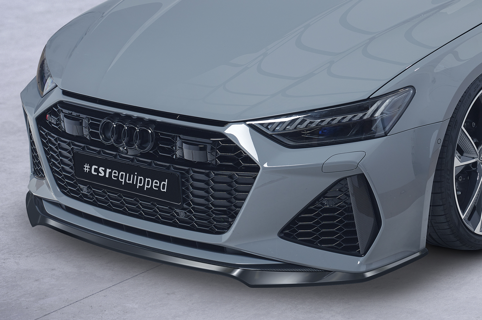 Voorspoiler Audi RS6 C8 / RS7 C8 (4K) CSR Glans Zwart