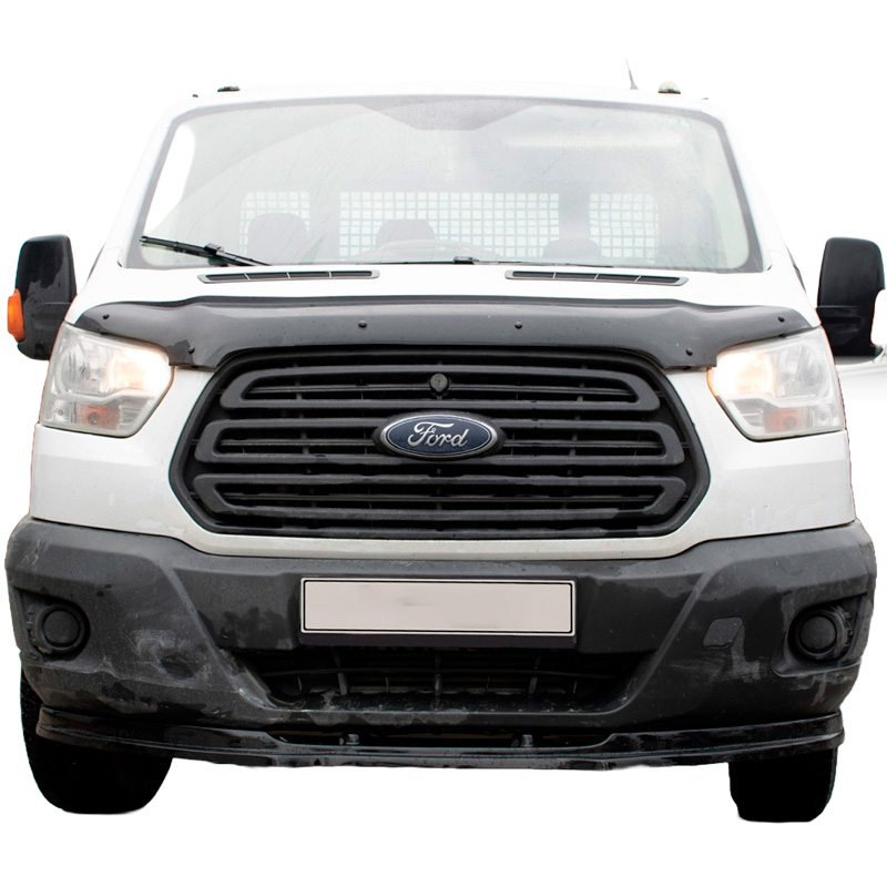 Motorkapbeschermer (steenslagcover)  Ford Transit MK8 2014-2019 - Glanzend zwart