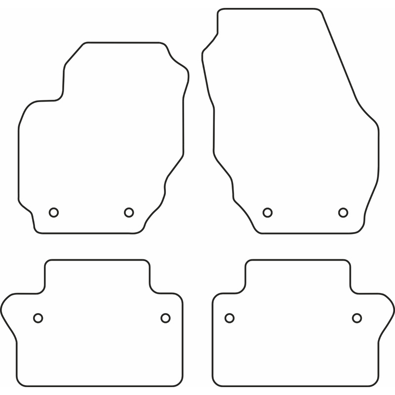 Automatten Velours  Volvo V70 & XC70 2008-2016