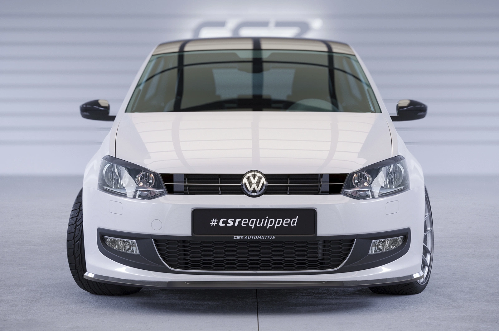 Voorspoiler VW Polo V (6R) Glans Zwart – 2009–2014
