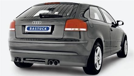 Inserción faldón trasero Audi A3 8P Bastuck