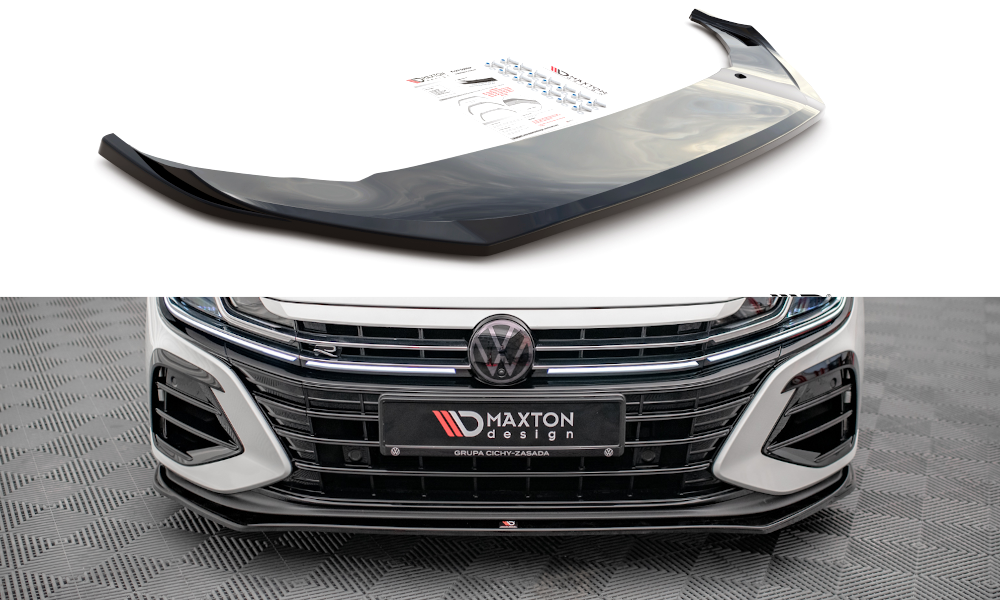 Voorspoiler V.3 Volkswagen Arteon R Maxton Glans Zwart
