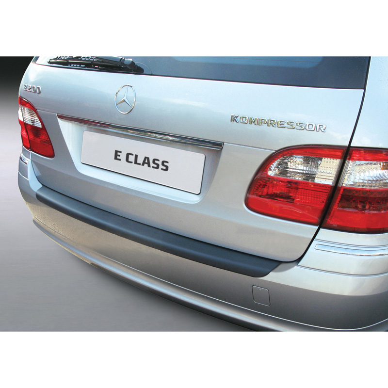 ABS Achterbumper beschermlijst  Mercedes E-Klasse W211 Kombi 2002-2009 Zwart