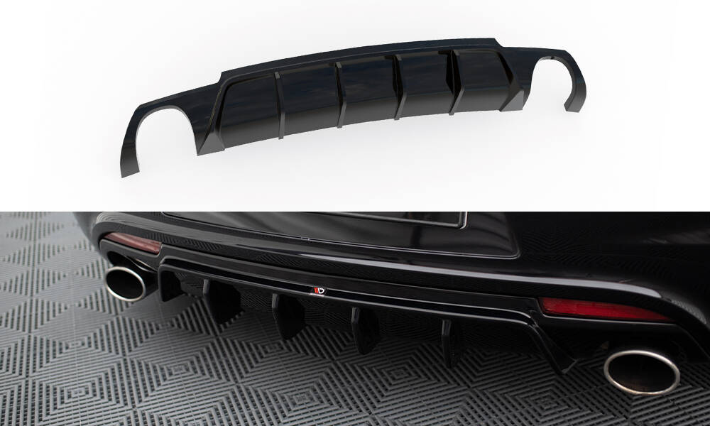 Diffuser V.2 Volkswagen Scirocco R Maxton Glans Zwart