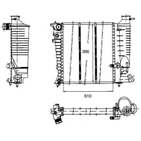 Radiator ZX 306 94-97 610x366 1.9TD +/-AC/ZONDER NIVEAU